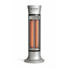 Инфрачервен нагревател ZENET ZET-516, сребрист, 1000W Енергийно ефективно и безопасно отопление с IP24 защита